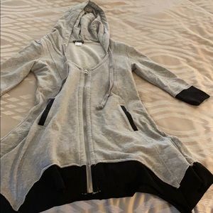 Black hoodie zip up jacket